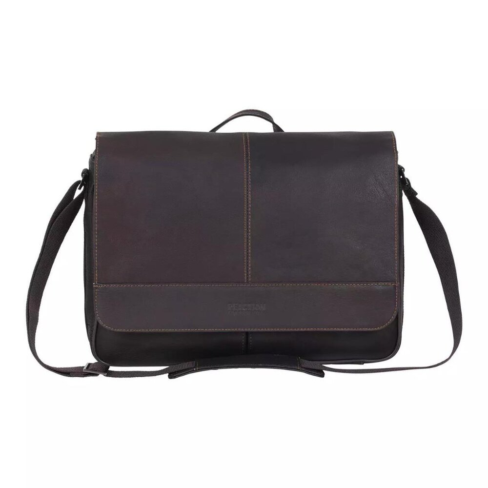 Kenneth Cole Reaction Columbian Leather Briefcase / Messenger Bag NWOT